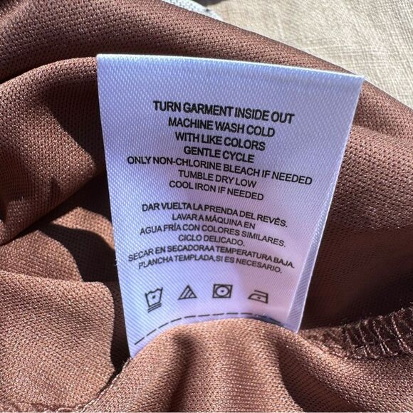 Sale Madden NYC Retro Floral Ruched Dress Cut Outs Medium BodyCon Short Sleeve - Picture 10 of 10